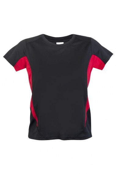 Ramo-Kids Accelerator Cool-Dry T-shirt(new)-Black/Red / 4-Uniform Wholesalers - 4