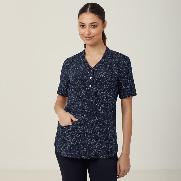 NNT Uniforms Silvi Spot Print S/S Tunic(CAT9XP)