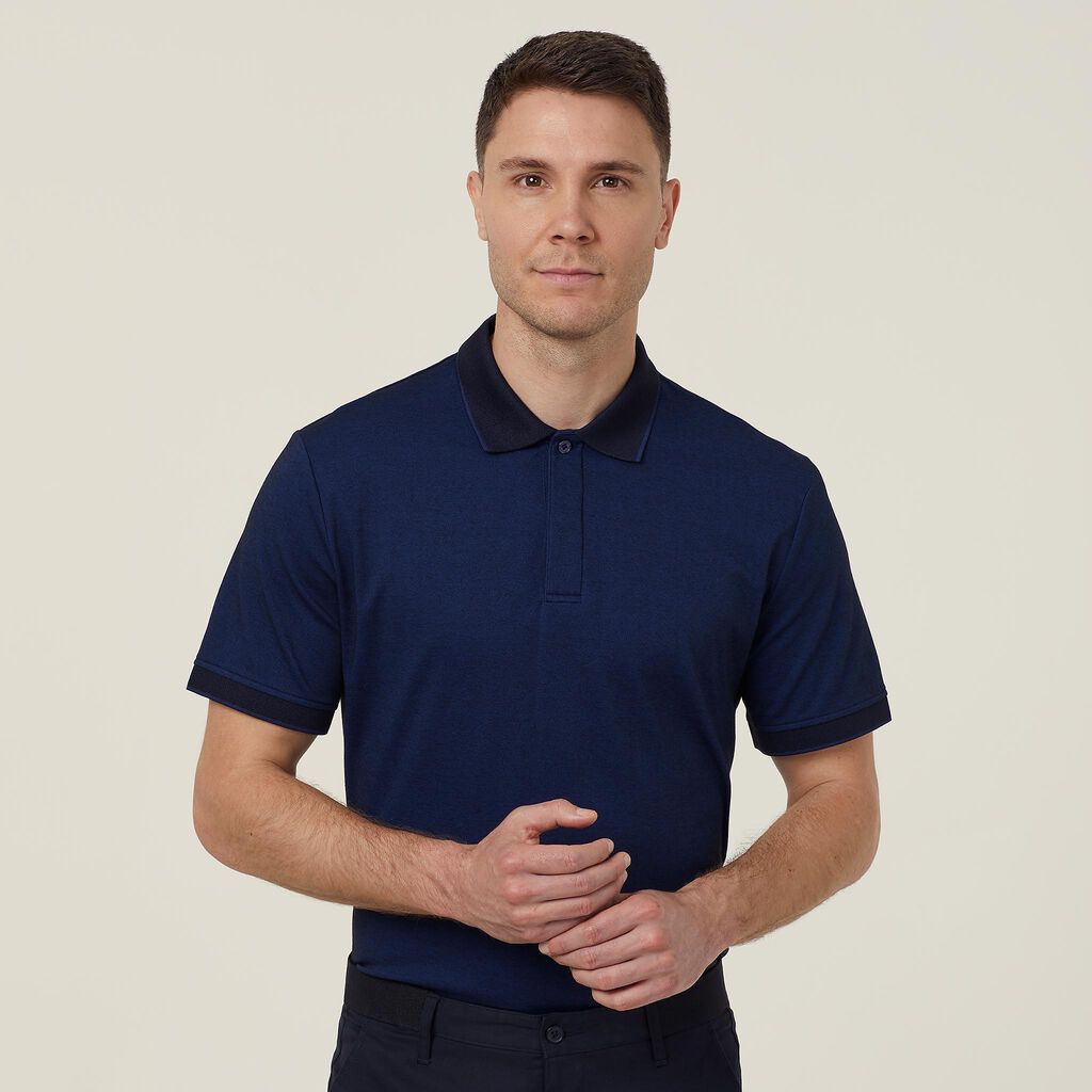 NNT Uniforms Textured Short Sleeve Polo CATJA4 Uniform Wholesalers
