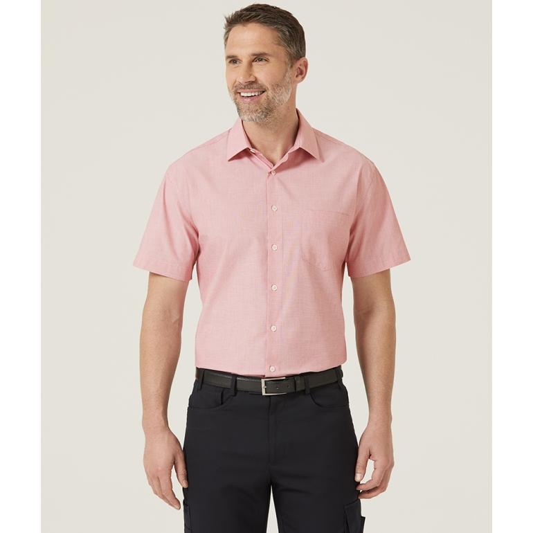 NNT Textured Mens Short Sleeve Shirt (CATJB7)