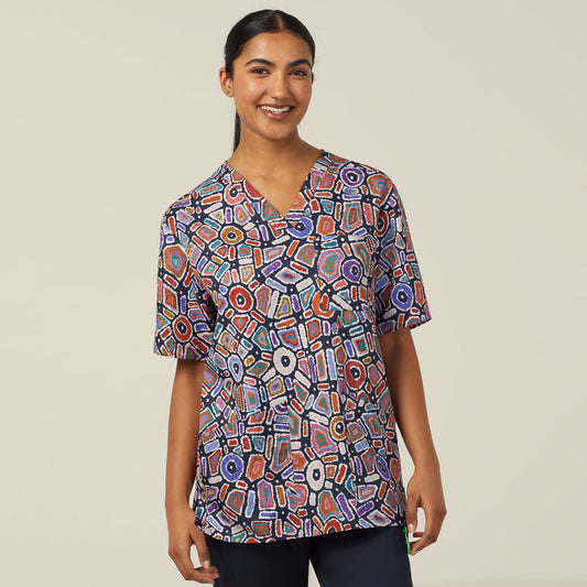 NNT Water Dreaming Indigenous Scrub Top (CATRG9)