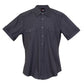 Ramo-Ramo Mens Military Short Sleeve Shirts-Charcoal / S-Uniform Wholesalers - 4