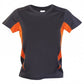 Ramo-Kids Accelerator Cool-Dry T-shirt(new)-Charcoal/Orange / 4-Uniform Wholesalers - 10