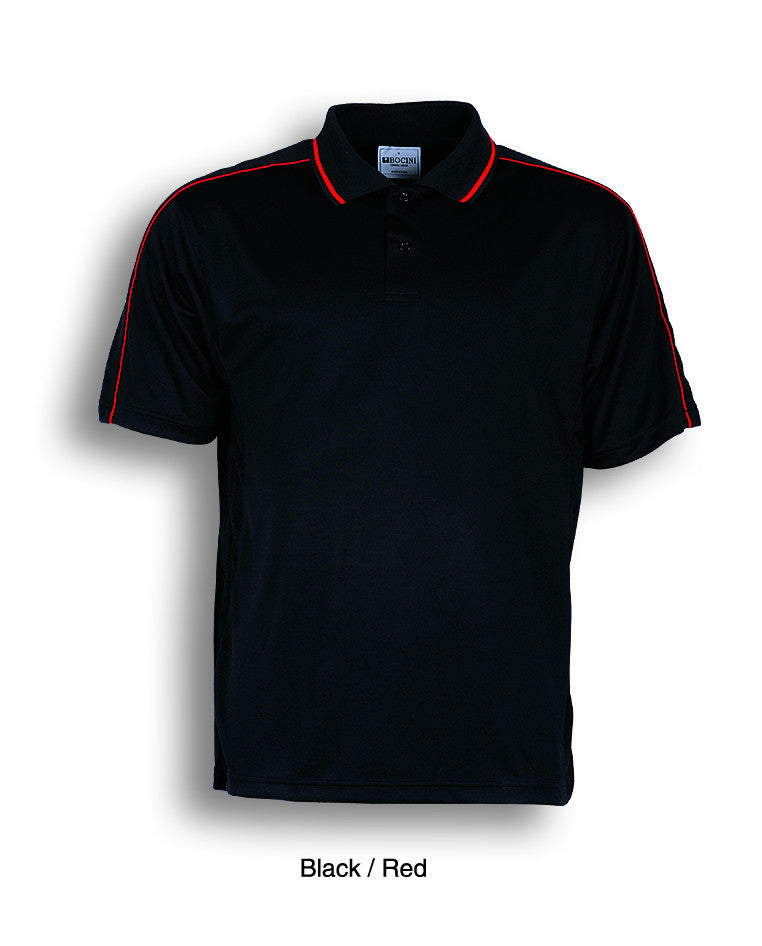 Bocini Men's Breezeway Striped Polo-(CP0673)
