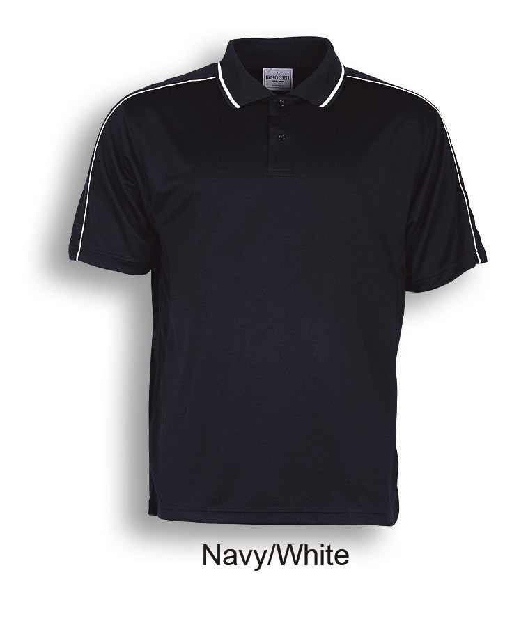 Bocini Men's Breezeway Striped Polo-(CP0673)
