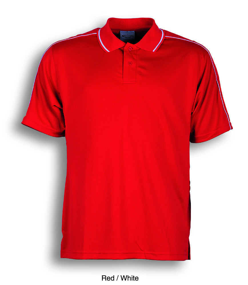 Bocini Men's Breezeway Striped Polo-(CP0673)