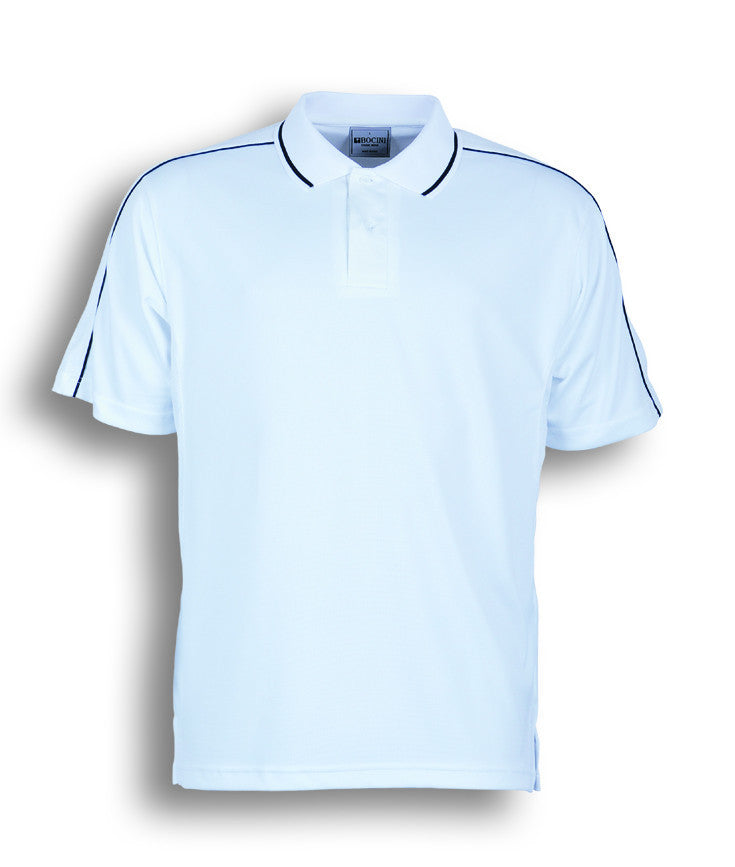 Bocini Men's Breezeway Striped Polo-(CP0673)