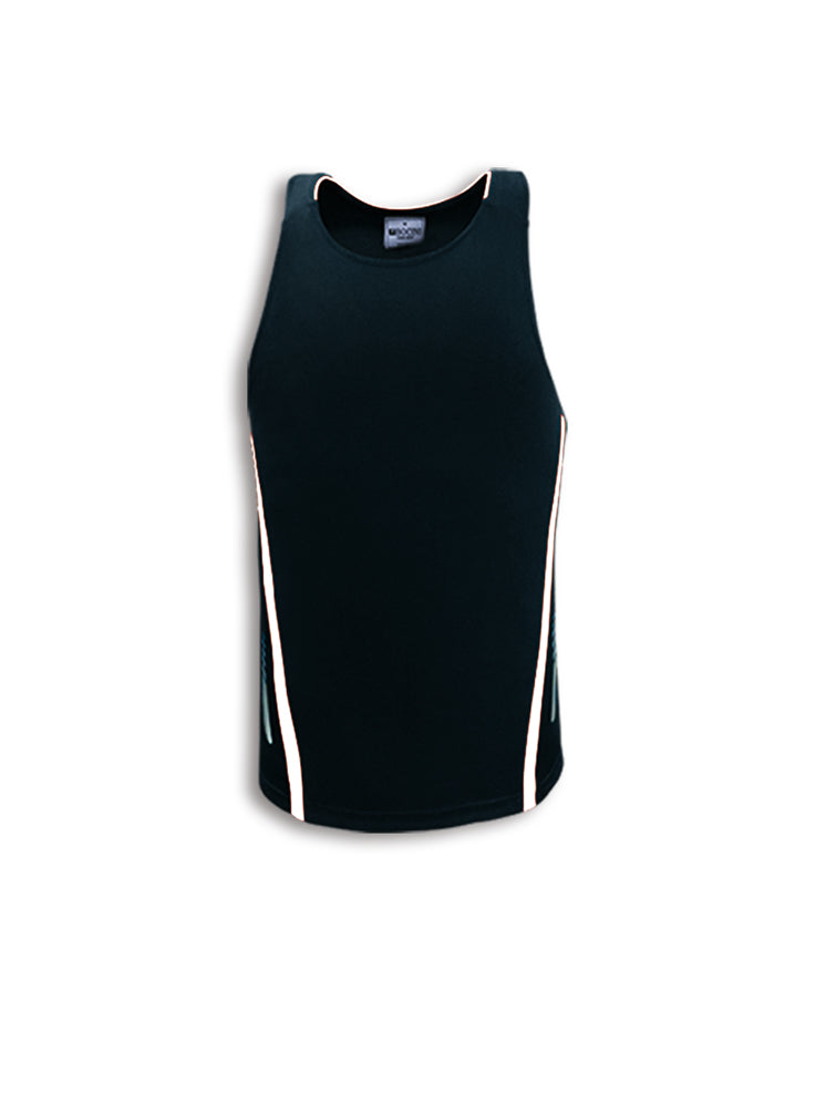 Bocini Adults Reflective Contrast Sports Singlet-(CT1451)