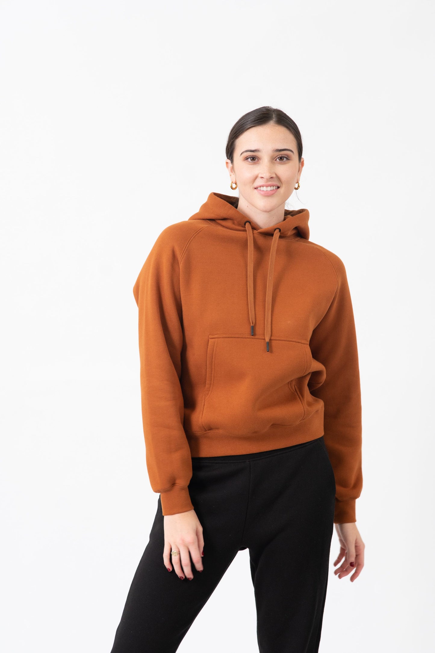 Ramo Ladies/Junior Cotton Care Kangaroo Pocket Hoodie (F369UN)