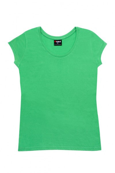 Ramo-Ramo Ladies Jersey Scoop Neck Tee-Emerald Green / 8-Uniform Wholesalers - 2