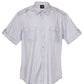 Ramo-Ramo Mens Military Short Sleeve Shirts-Ice Grey / S-Uniform Wholesalers - 6