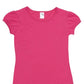 Ramo-Ramo Girls Short Puff Sleeve Tee-Hot Pink / 0-Uniform Wholesalers - 7