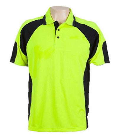 Australian Spirit-Aussie Kings Genelg Hiviz Polo-S / Hi Viz Yellow/Navy-Uniform Wholesalers - 3