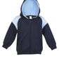 Ramo-Ramo Kids Shoulder Contrast Panel Hoodies with Zipper-Navy/SKy / 00-Uniform Wholesalers - 5