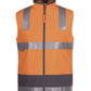 JB's Wear-JB's Hi Vis (D+N) Softshell Vest - Adults-ORANGE/CHARCOAL / XS-Uniform Wholesalers - 5