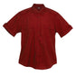 Ramo-Ramo Mens Military Short Sleeve Shirts-Red / S-Uniform Wholesalers - 9