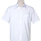 Biz Collection-Biz Collection Mens Metro Short Sleeve Shirt-White / S-Uniform Wholesalers - 11