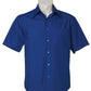 Biz Collection-Biz Collection Mens Metro Short Sleeve Shirt-Royal / S-Uniform Wholesalers - 9