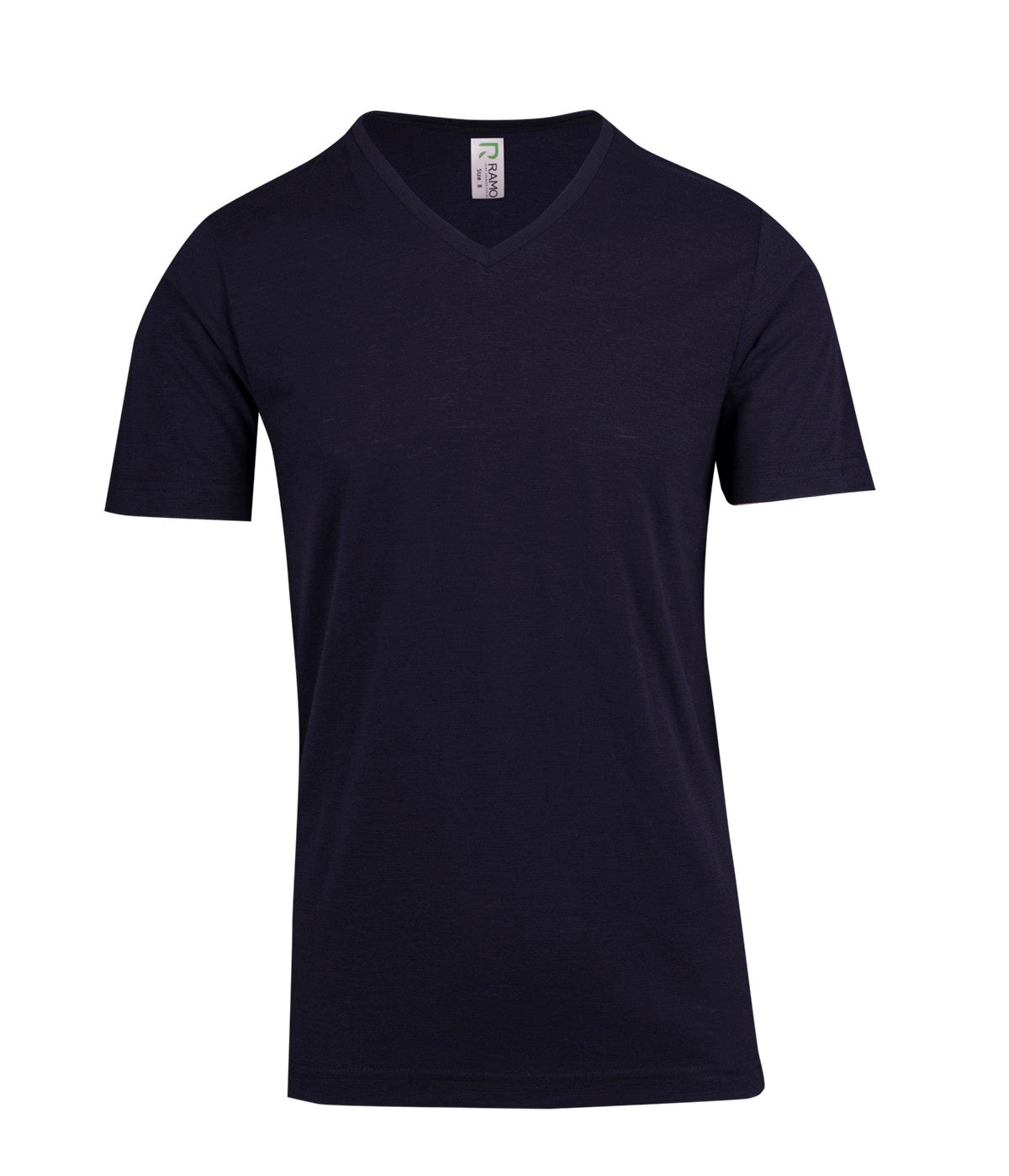 Ramo Mens Raw Cotton Wave V Neck Tee (T918TV)