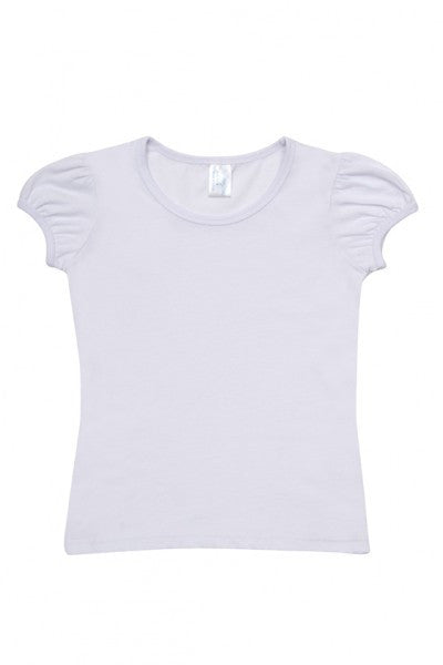 Ramo-Ramo Girls Short Puff Sleeve Tee-White / 0-Uniform Wholesalers - 11