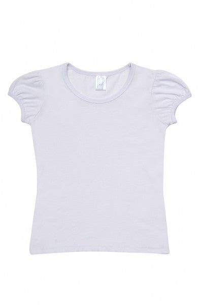 Ramo-Ramo Girls Short Puff Sleeve Tee-White / 0-Uniform Wholesalers - 11