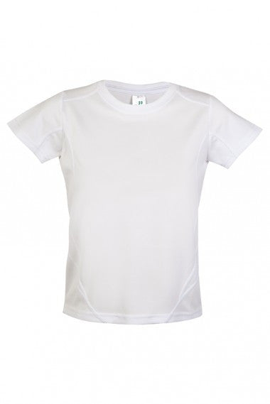 Ramo-Kids Accelerator Cool-Dry T-shirt(new)-White/White / 4-Uniform Wholesalers - 12