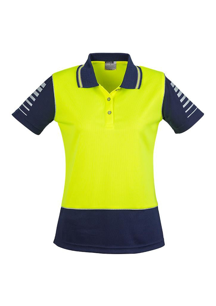 Syzmik-Syzmik Womens Day Only Zone Polo-Yellow/Navy / 8-Uniform Wholesalers - 8