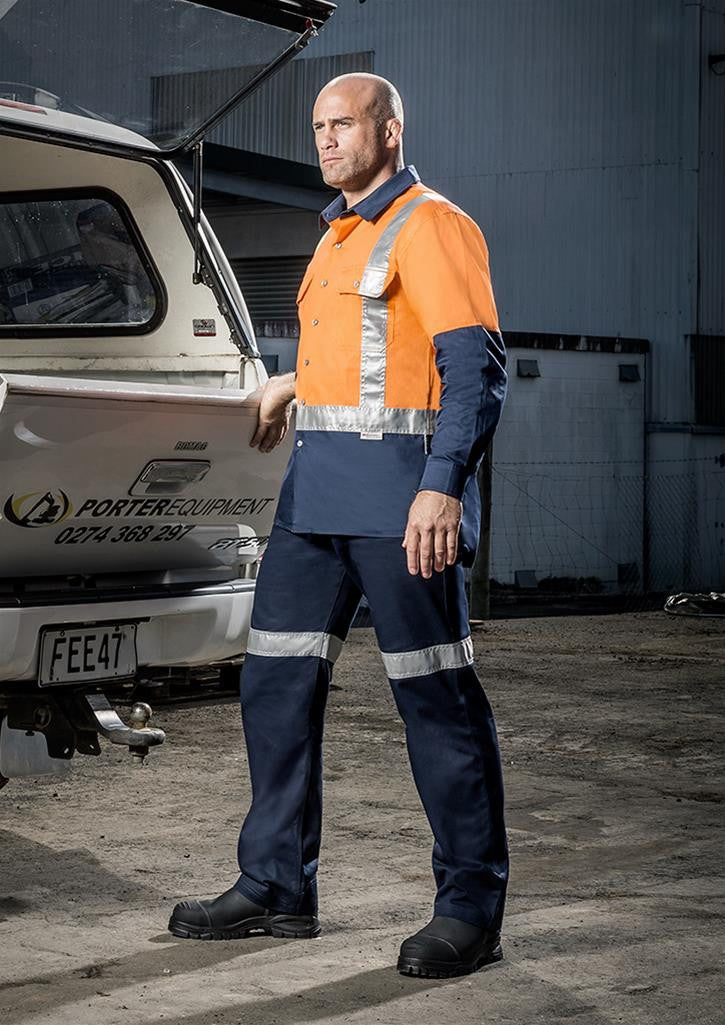 Syzmik-Syzmik Mens Day/night Industrial Shirt - Shoulder--Uniform Wholesalers - 1