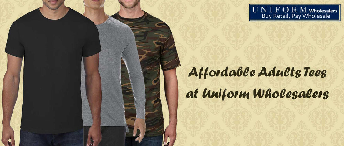 Affordable Adults Tees at Uniform Wholesalers
