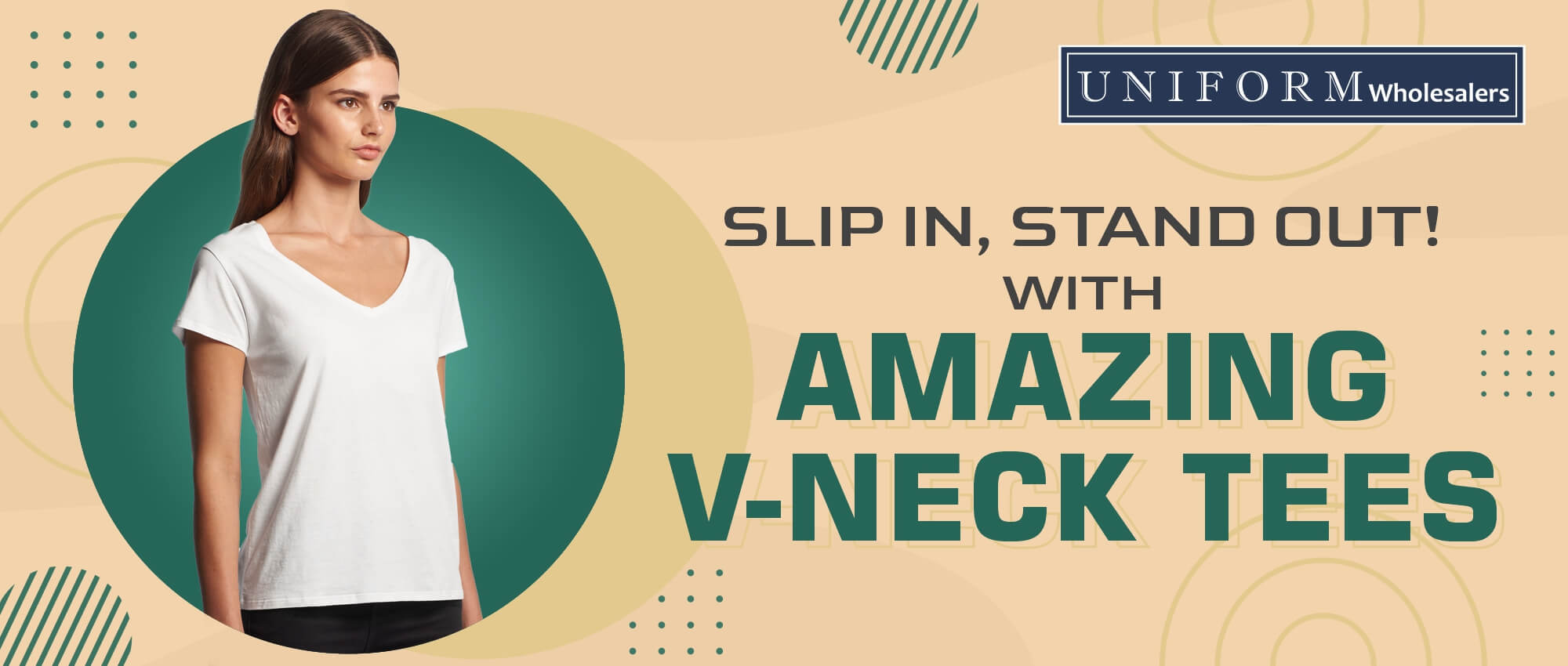 SLIP IN, STAND OUT! WITH AMAZING V-NECK TEES – Uniform Wholesalers