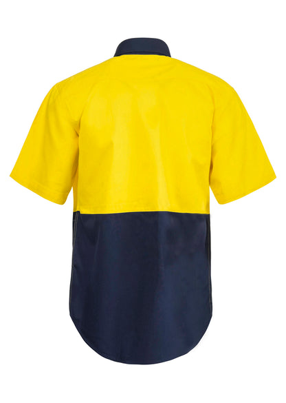 Workcraft Hivis Press Studs Shirt-ss (WS3063)