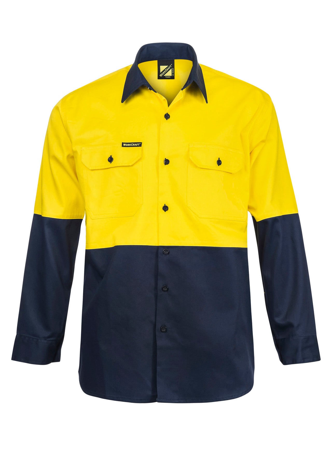 Workcraft Hi Vis Cotton Drill Shirt-ls (WS3022)