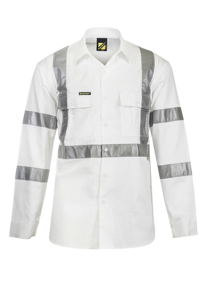 Workcraft Hivis X-pattern Shirt-ls (WS3222)