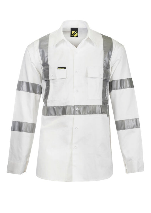Workcraft Hivis X-pattern Shirt-ls (WS3222)