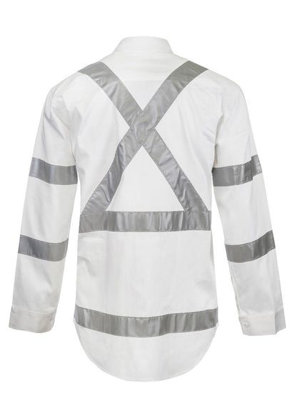 Workcraft Hivis X-pattern Shirt-ls (WS3222)
