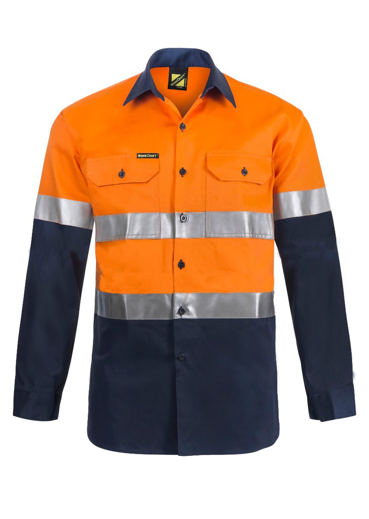 Workcraft Hivis Cotton Shirt Tape- Ls (WS4000)