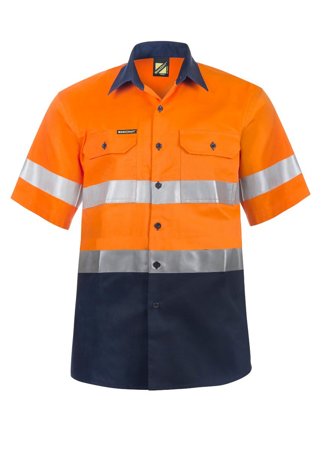 Workcraft Hivis Cotton Shirt Tape- Ss (WS4001)