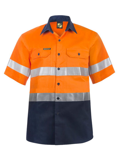 Workcraft Hivis Cotton Shirt Tape- Ss (WS4001)