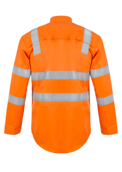 Workcraft Hivis Light Vic Rail Shirt-ls  (WS6011)