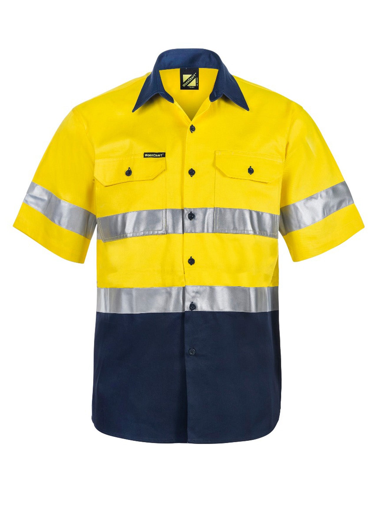 Workcraft Hivis Cotton Shirt Tape- Ss (WS4001)
