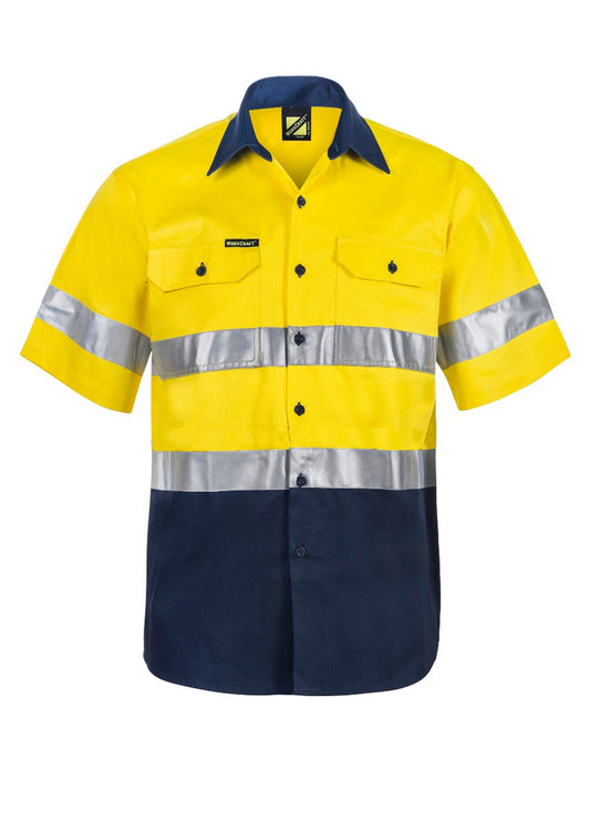 Workcraft Hivis Cotton Shirt Tape- Ss (WS4001)