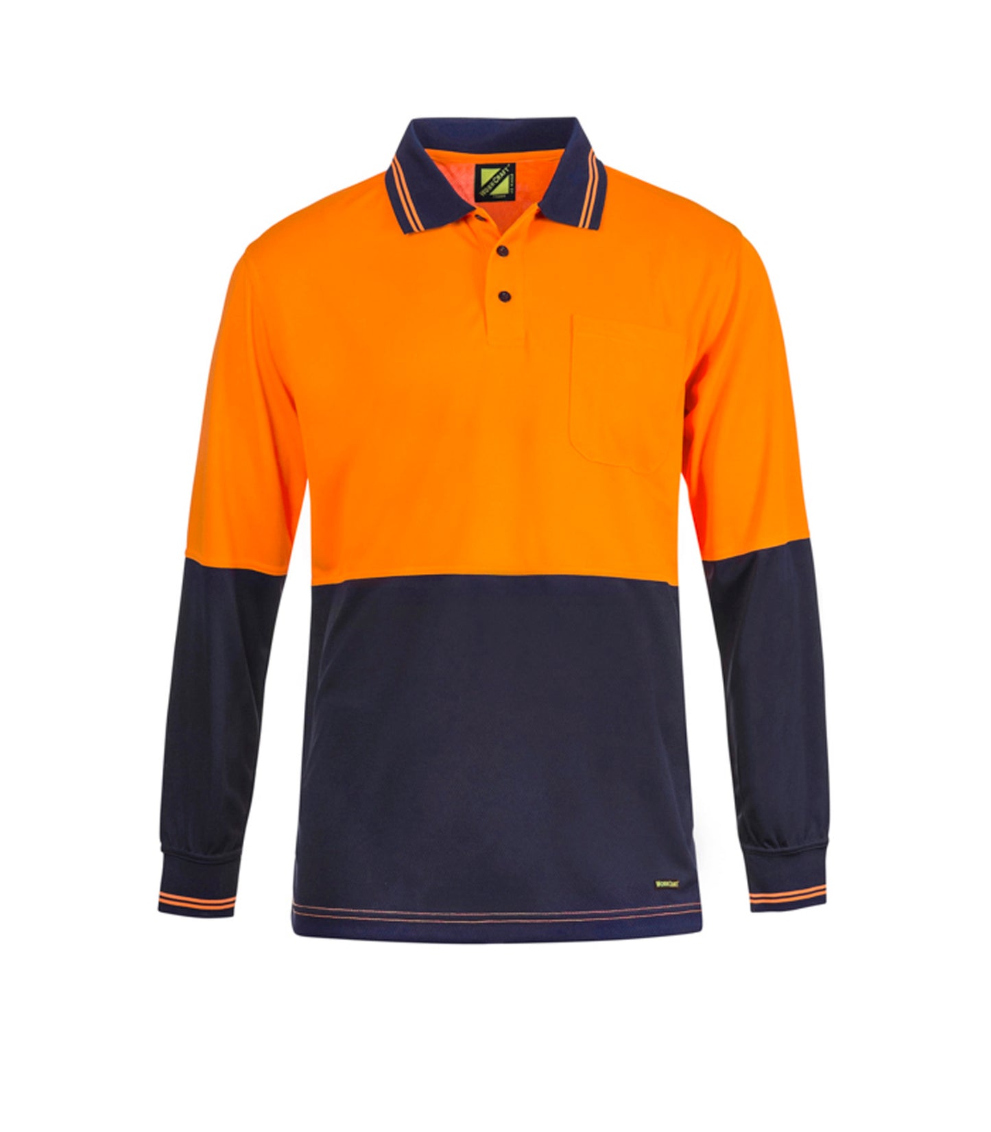 Workcraft Hivis Cotton Back Polo- Ls  (WSP402)