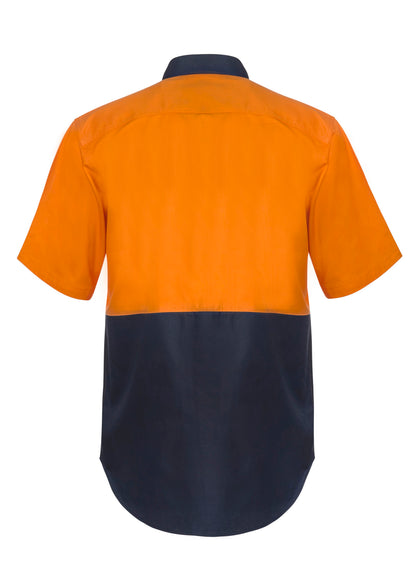 Workcraft Hivis Press Studs Shirt-ss (WS3063)