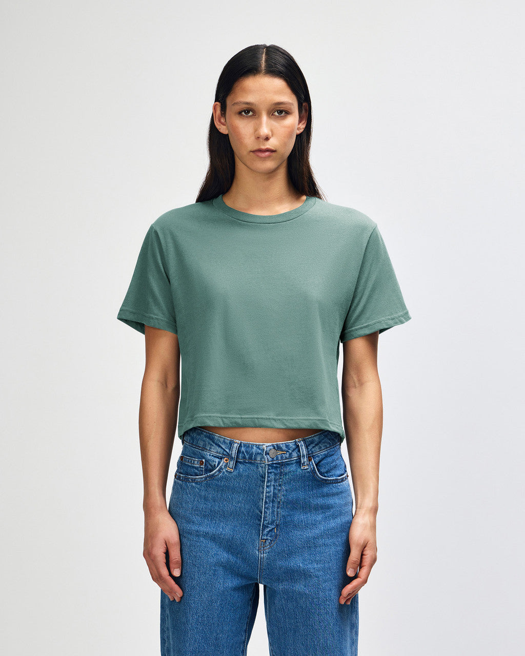 American Apparel Womens Fine Jersey Boxy T-shirt (102)
