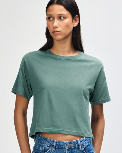 American Apparel Womens Fine Jersey Boxy T-shirt (102)