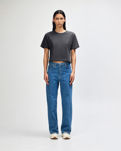 American Apparel Womens Fine Jersey Boxy T-shirt (102)