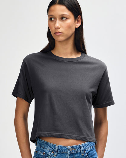 American Apparel Womens Fine Jersey Boxy T-shirt (102)