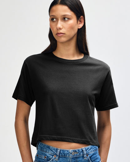 American Apparel Womens Fine Jersey Boxy T-shirt (102)
