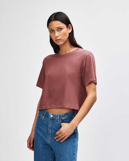 American Apparel Womens Fine Jersey Boxy T-shirt (102)