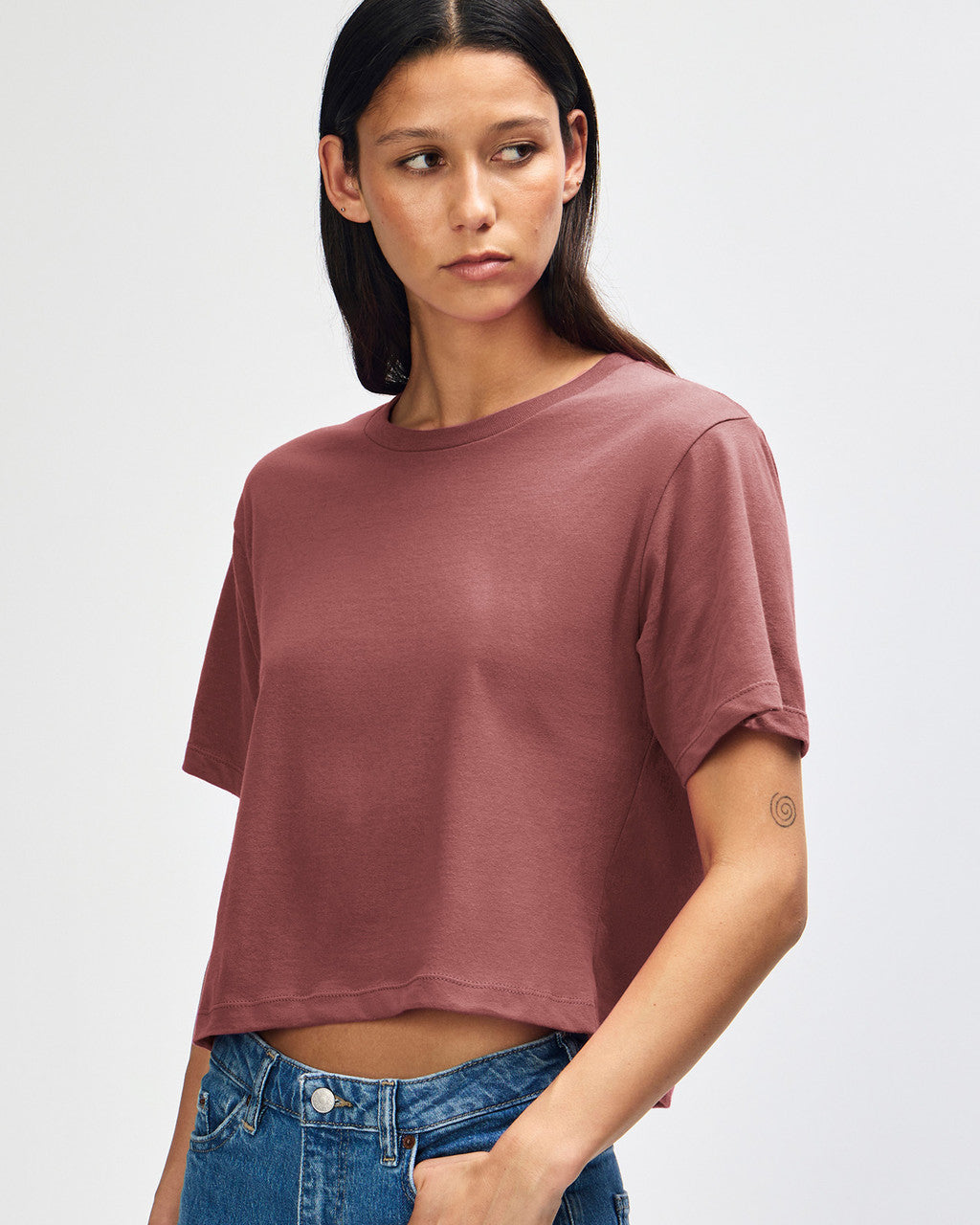 American Apparel Womens Fine Jersey Boxy T-shirt (102)